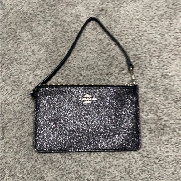 COACH BLACK GLITTER WRISTLET